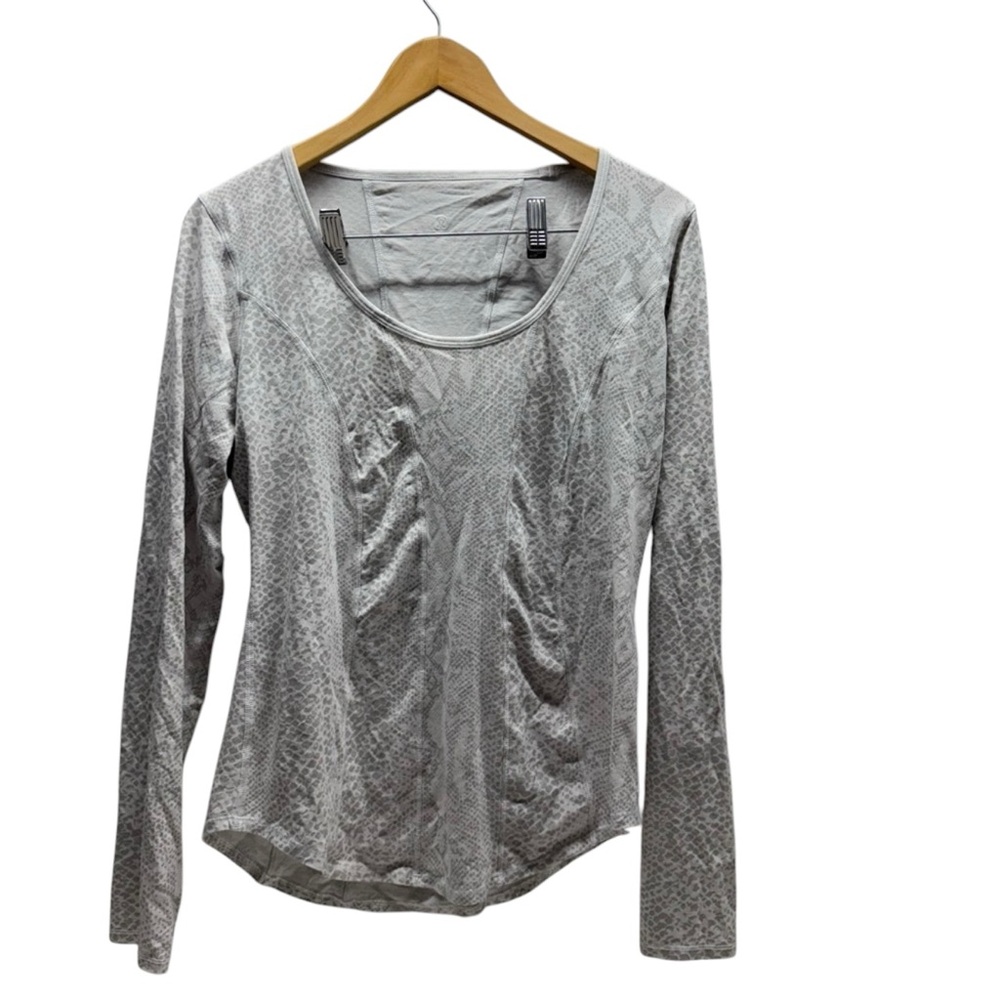 Lululemon Between The Lines Long Sleeve Top Snakeskin Print